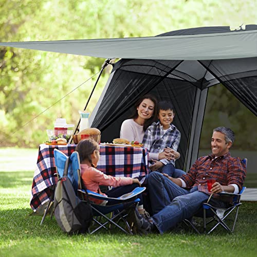 Attoner Screen House Room For Camping 10'X10' Mesh Net Wall Canopy Gazebos 6-8 Person Easy Installation, Upf 50+ Sun Shelter Suitable For Beach Garden Outdoor #TOP4