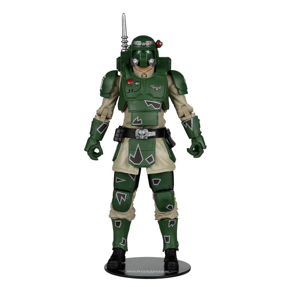 Bizak McFarlane Astra Militarum Karskin Warhammer 40000, videogioco online, scultura articolata da 18 cm con accessori, biglietto d'arte da collezione e base espositiva, (64380961)