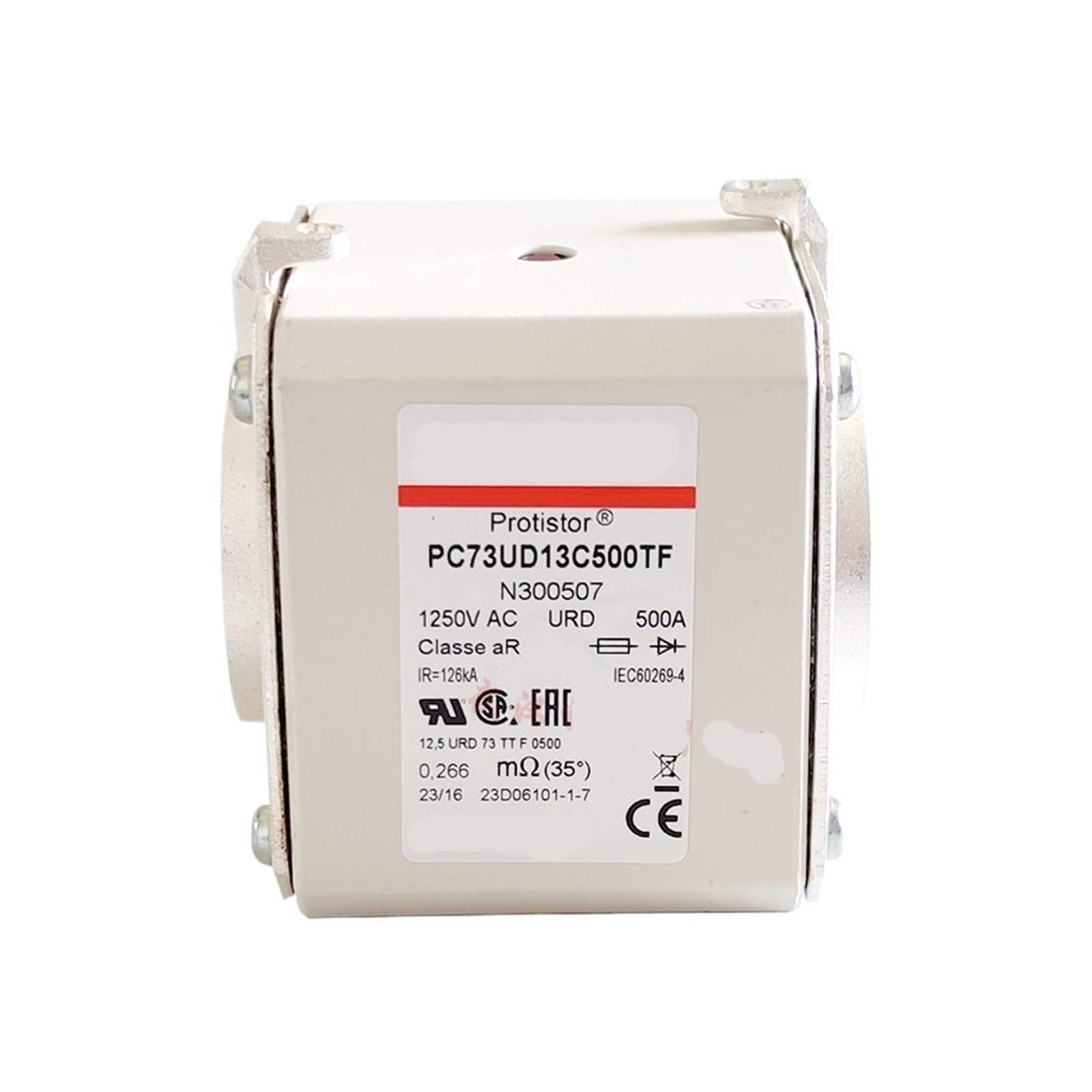 Fusible 1250V 500A PC73UD13C500TF N300507 cartouche de protection aR