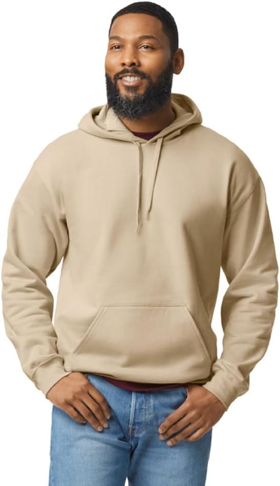 Unisex Adult Softstyle Fleece Midweight Hoodie (S) (Sand)