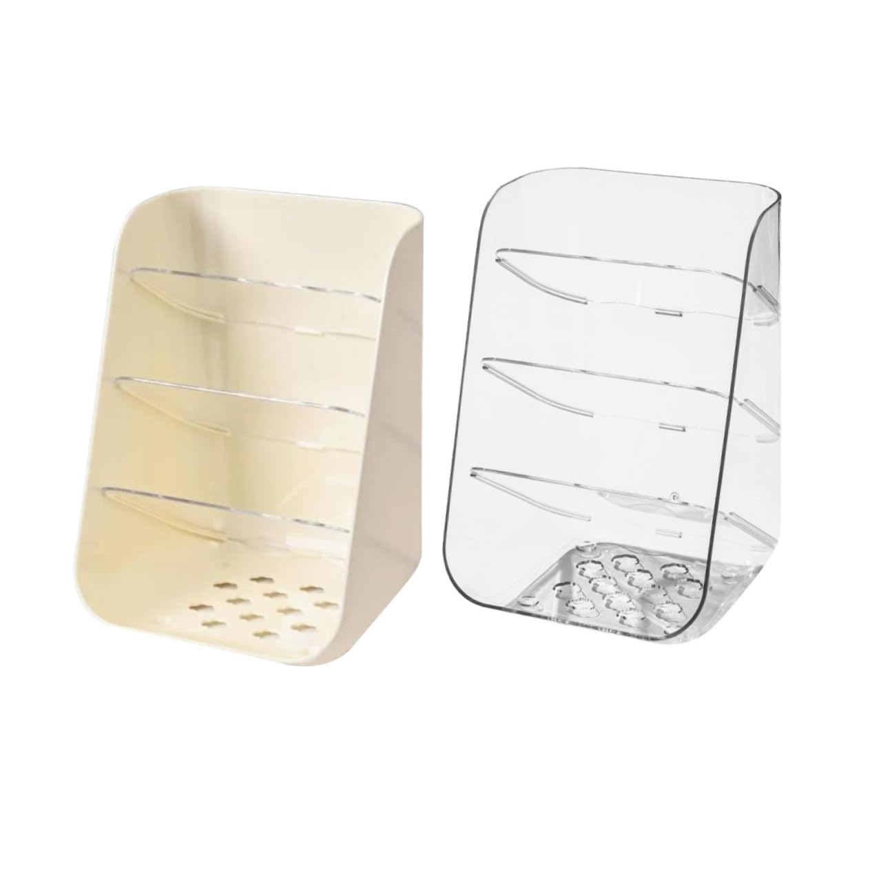 Boîte de rangement papeterie transparente pour un bureau d'architecte épuré