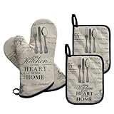 Photo Gallery zorr guanti da forno, guanti da cucina con 2 presine, resistente al forno e al forno per cucina, barbecue, grill(beige) Photo Gallery zorr guanti da forno, guanti da cucina con 2 presine, resistente al forno e al forno per cucina, barbecue, grill(beige)