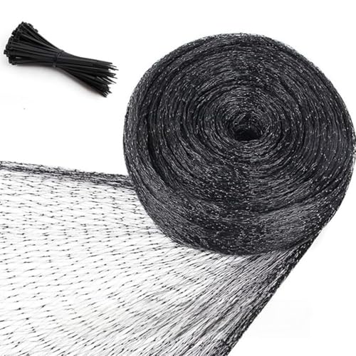 Garden Netting 4x6m Heavy Duty Black Mesh Bird Netting UV Resistant Nylon Net for Pond Vegetable Patch & Fruit Protection Multipurpose Plant Cover for Garden & Yard