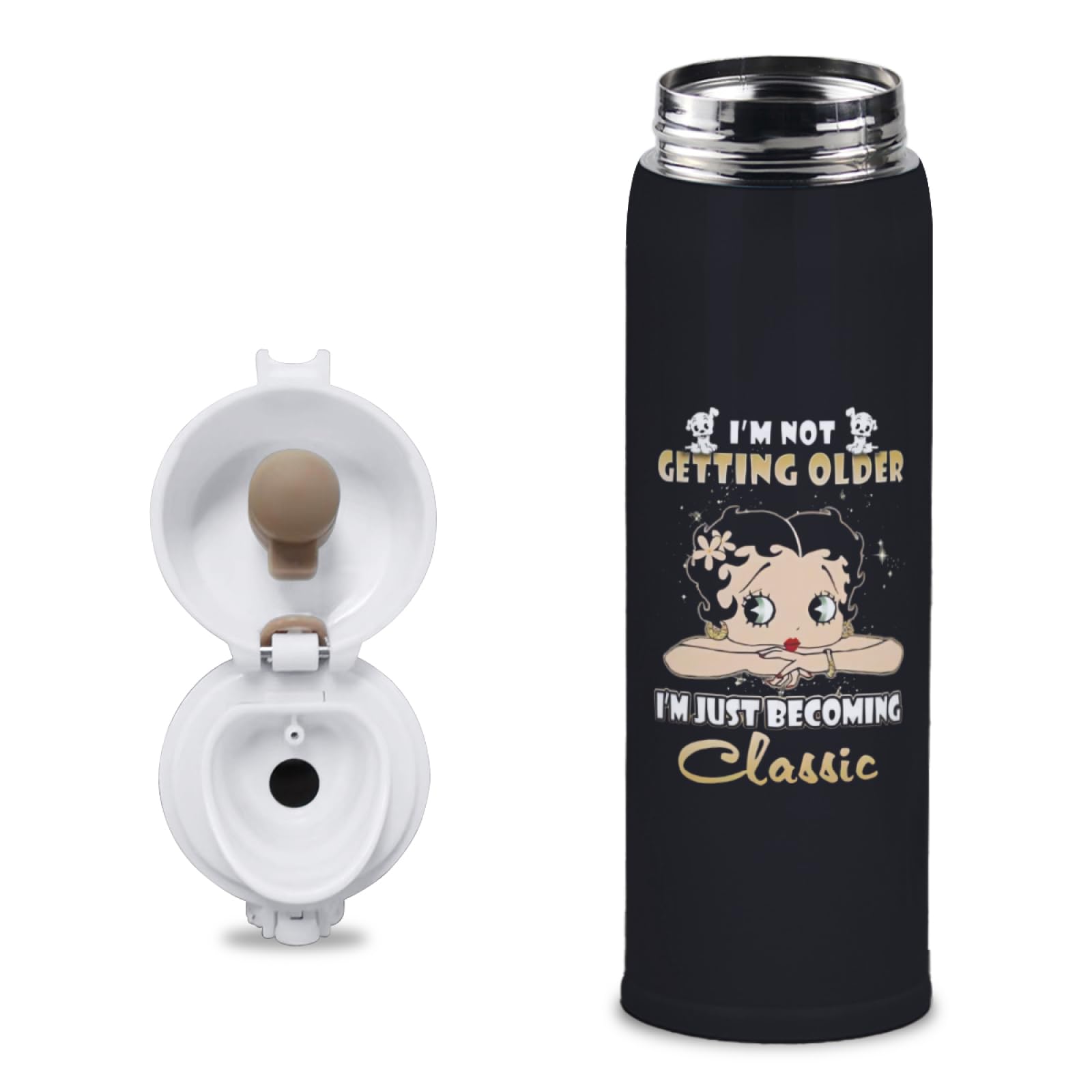 Amazon｜魔法瓶 ベティちゃん 水筒 ウォーターボトル ステンレスボトル