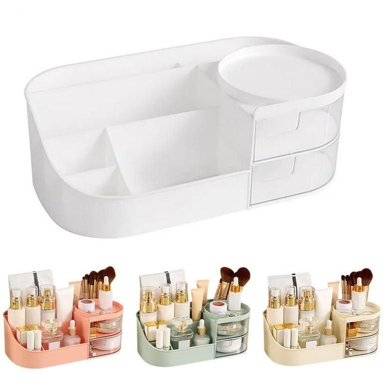 (1Pcs Countertop Organizer With Drawers for Cosmetics Makeup Organizer for Vanity, Ideal for Beautiful Girls' Cosmetics organizer, For Storage Makeup Brush Holder, Skincare Organizers.
