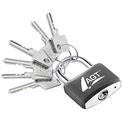 Cadenas à clé AGT en laiton et aluminium Cover