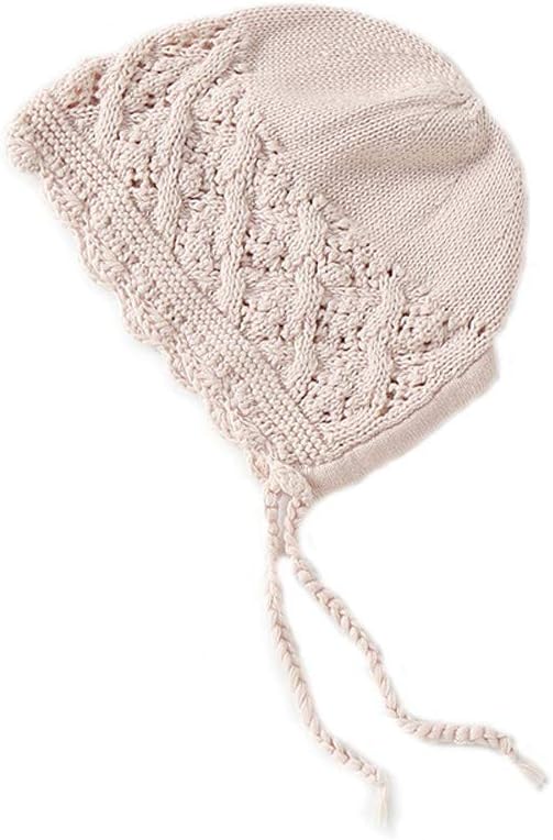Vivobiniya Toddler Girl Lovely Flounce Knit Hats Baby Bonnets Newborn Baby Hats 0-8y