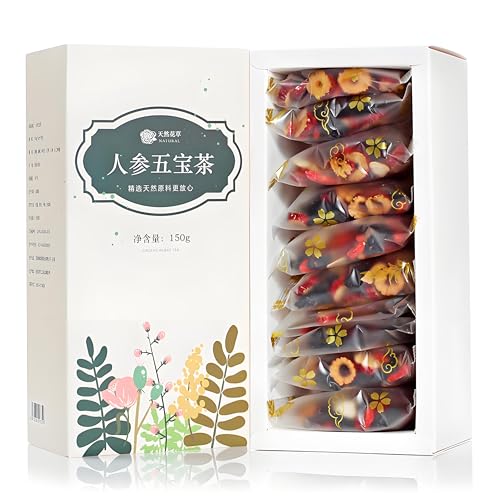 150g Gouqi Hongzao Huangjing Renshen Té De Los Cinco Tesoros Té De Hierbas Natural Té De Flores Chino Original Nutre El Yin E Hidrata Sin Aditivos Bebida Nutritiva Y Perfumada 150g Gouqi Hongzao Huangjing Renshen Té De Los Cinco Tesoros Té De Hierbas Natural Té De Flores Chino Original Nutre El Yin E Hidrata Sin Aditivos Bebida Nutritiva Y Perfumada