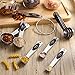 Magnetic Measuring Spoons Set of 9 Stainless Steel Stackable Measuring Spoons Heavy Duty Nesting Teaspoons Tablespoons for Measuring Dry and Liquid Ingredients