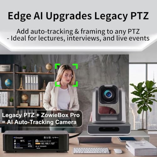 Image of Zowietek 4K60 HDMI NDI Video Encoder Decoder, ZowieBox Pro, Support NDI 6 & NDI|HX3, AI Edge Tracking, Direct Touch Screen, Hardware UVC Converter, HDMI Extender, SRT RTMP RTSP for Live Streaming