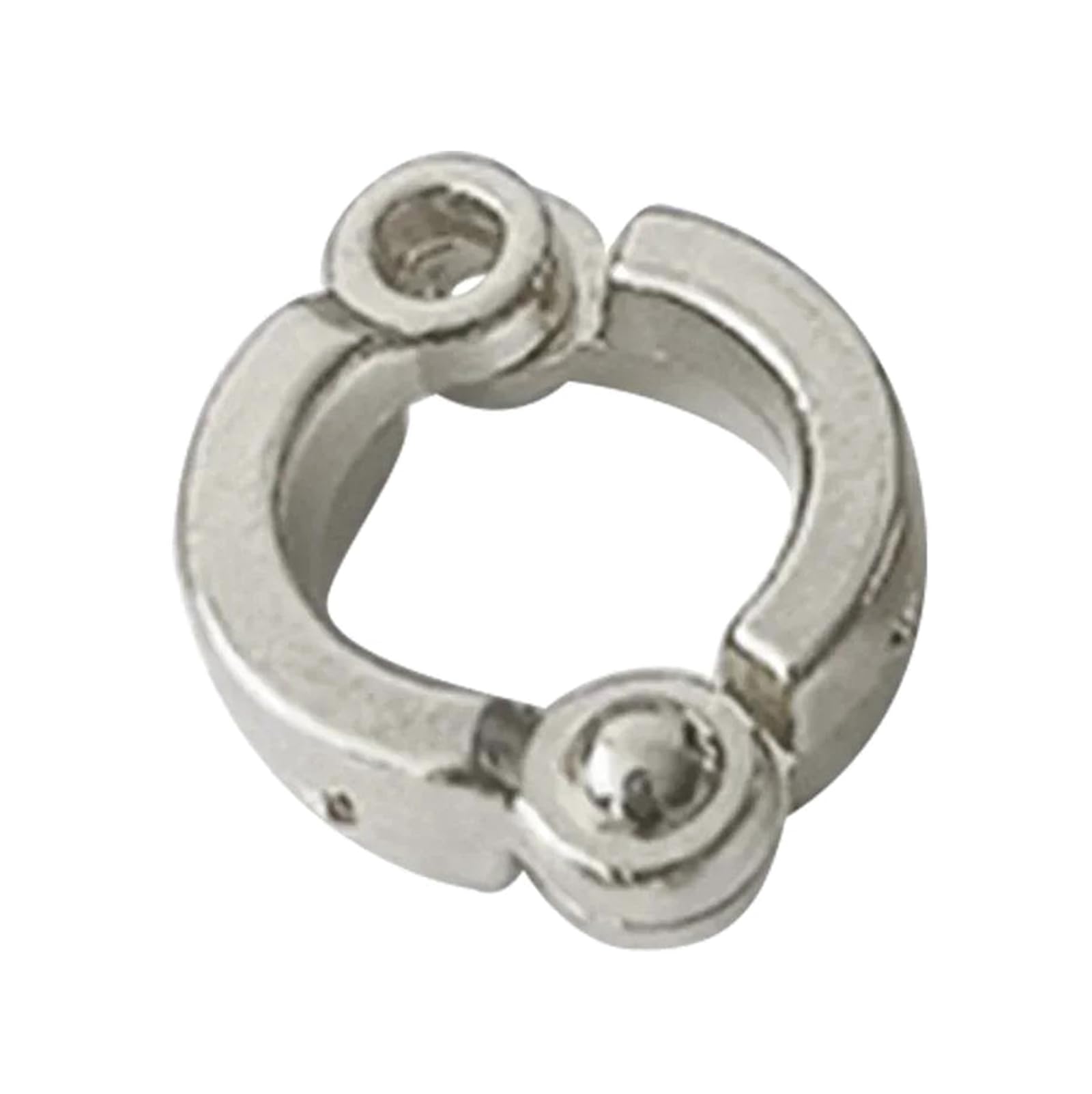 Anillos y bandas for patas de pájaro, tipo abierto, paquete de 5, multicolor, 4-15 mm(Silver,12mm)