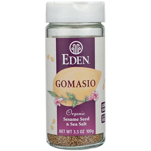 Eden Foods, Orgánico, Gomasio, Semillas de Sésamo y Sal Marina, 3.5 oz (100 g) - 2pcs