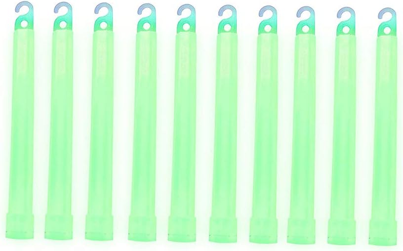 Green Glow Sticks - Premium Bright 6" SnapLight Sticks with 12 Hour Duration (10 Pack) (Update Version)