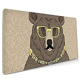 Die rutschfeste Natura-Gummi-Unterseite hält den Desktop fest und ist mit optischen, drahtlosen oder Lasermäusen kompatibel.