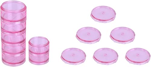 Exceart - Pastillero semanal de 7 días con tapa transparente para pastillas, caja de vitaminas para el hogar, viajes, al aire libre, color blanco,