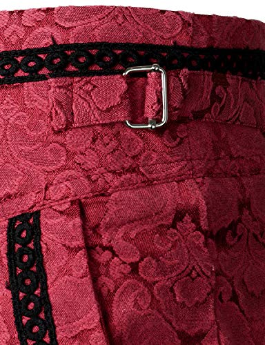 Image of VATPAVE Mens Gothic Pants Cosplay Costume Trousers Steampunk Victorian Pants
