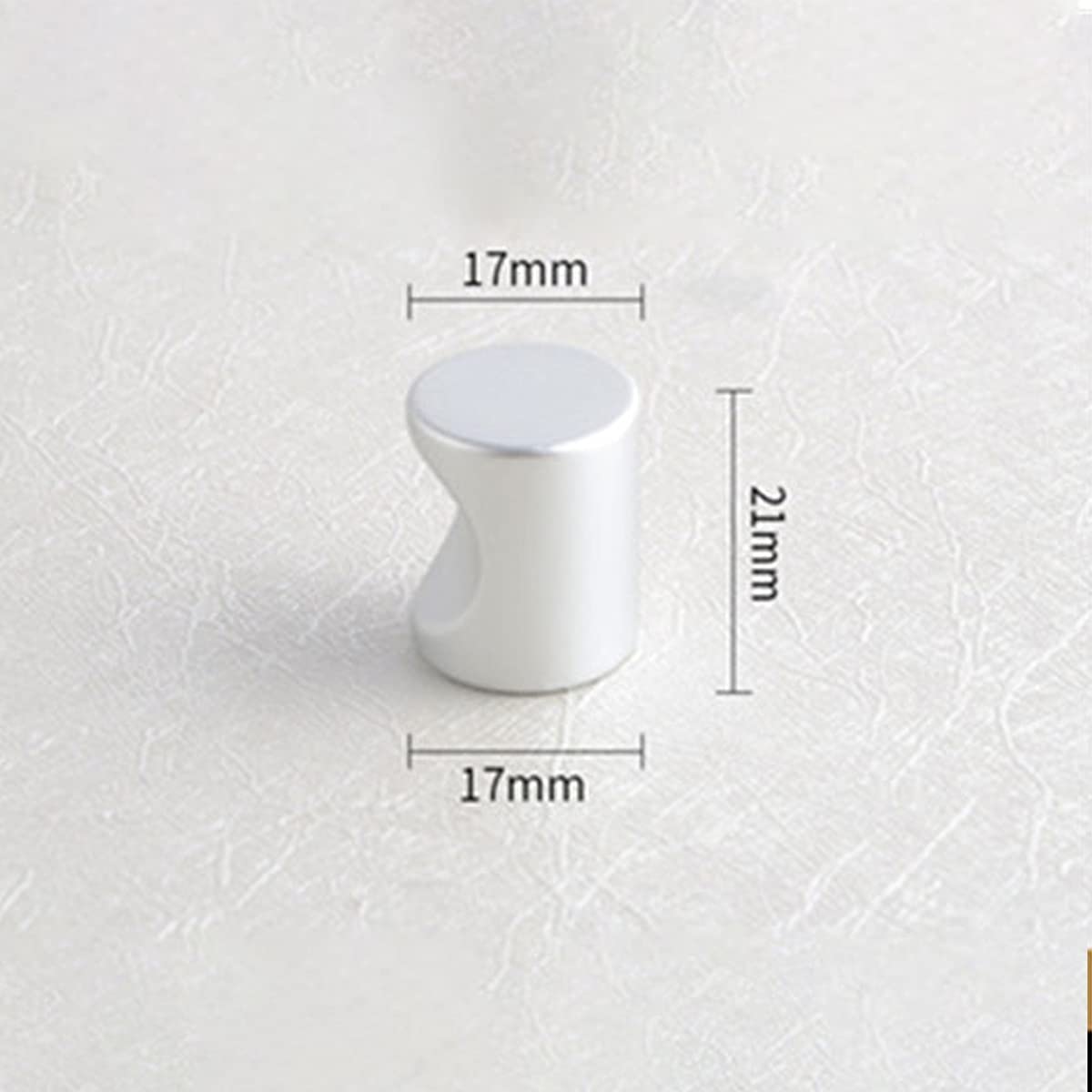 Cabinet Door Knob Brushed Handles Furniture Drawer Handle Mushroom Kitchen Cupboard Pull Solid Brass 050 Aluminum Color - Image 2