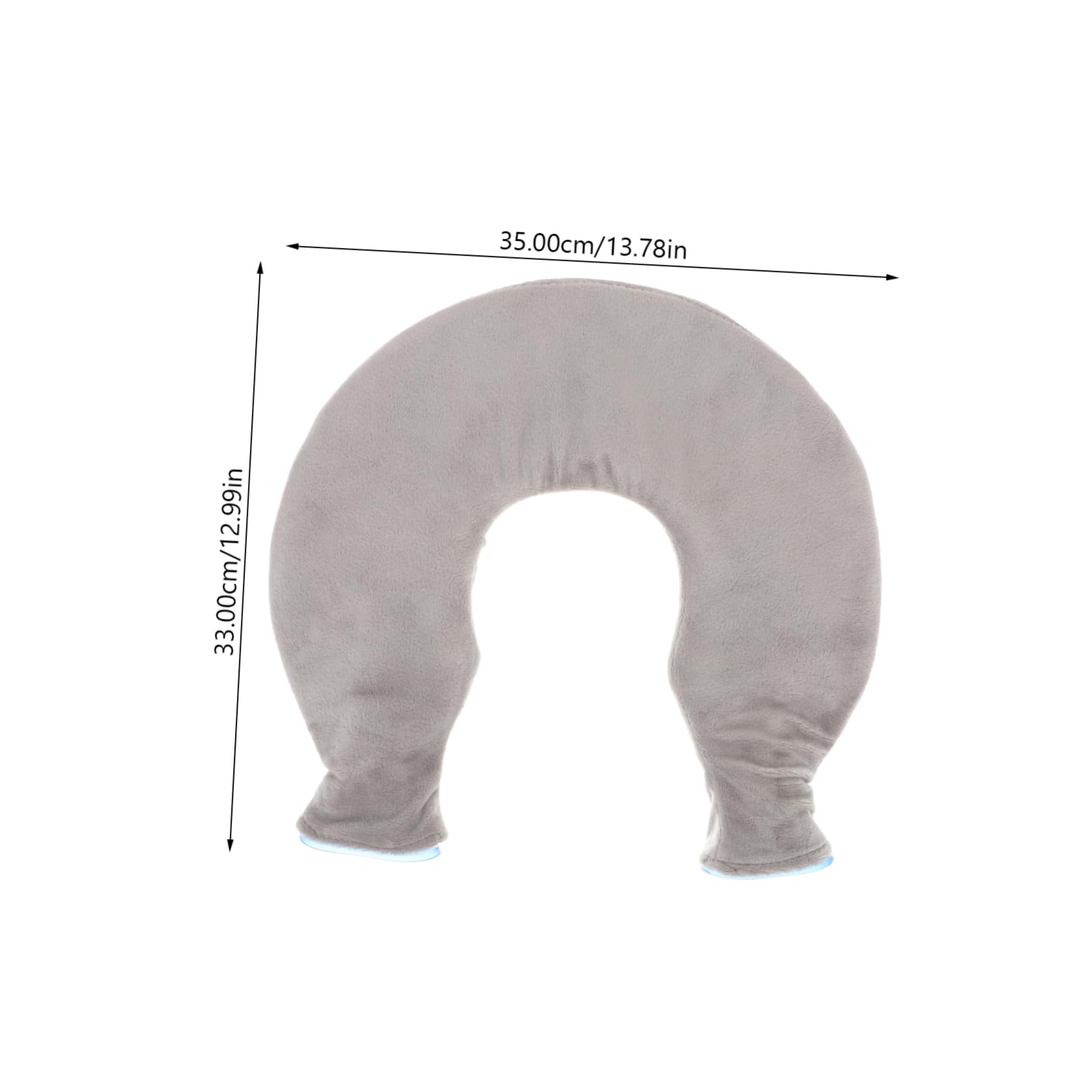 Beavorty Impacco Termico U a Forma di U in Pvc Trasparente per Spalle e Collo, Borsa per Compressa Caldo e Freddo, Facile da Riempire, a Casa e Riabilitazione