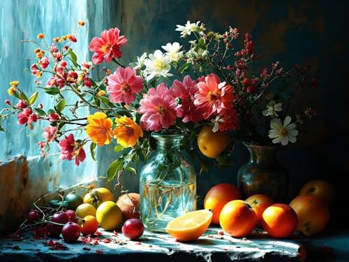 Peinture Diamant 5d Rose fruit : Idée Cadeaux Arts et Artisanat Originale