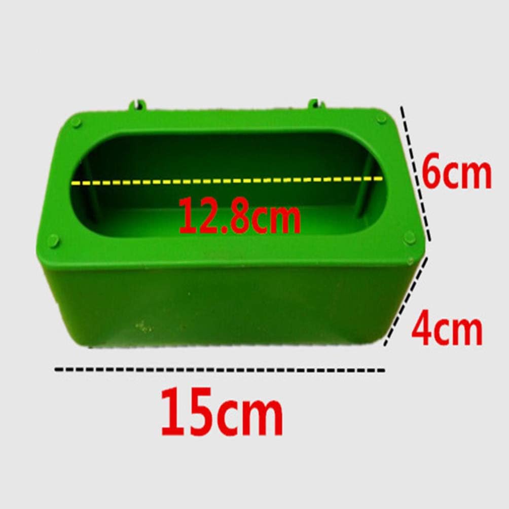 GANAZONO 10pcs Pet Bird Feeder Splash-Resistant Pigeon Feeding Trough Hanging Food Dispenser for Parrots Budgies Small Birds Shop Use