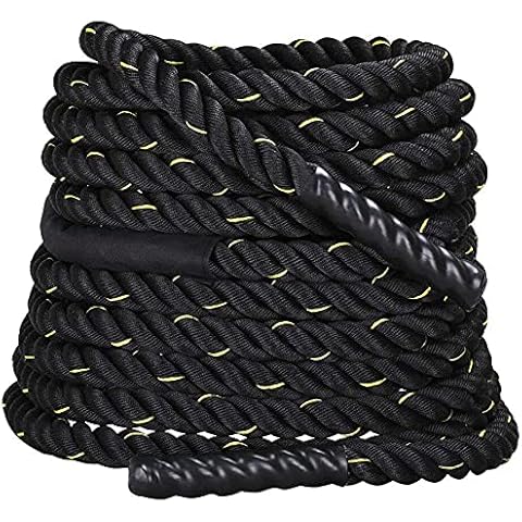 Battle Exercise Ropes Fitness Strength and Cardio Training - Home Gyms Outdoors Workouts - 38MM / 12M Cover