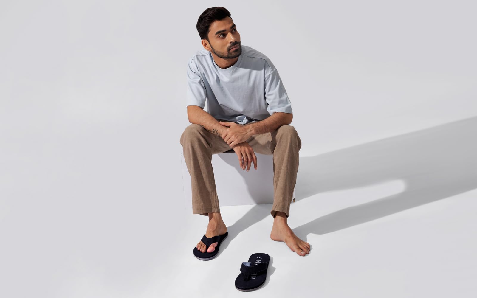 Neeman's The Humble Flips for Men | Orthopedic Cushioned Slippers | Anti-Skid Bathroom Chappal for Wet Floors | Lightweight Indoor Outdoor Daily Wear Chappal 1