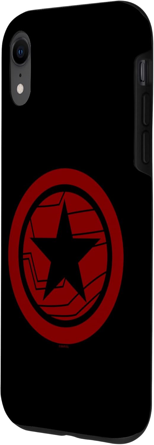 Marvel The Falcon And The Winter Soldier Bucky Red Logo Case for iPhone XR