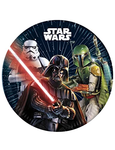 Procos 8 Platos de papel Star Wars Galaxy 23 cm, multicolor,