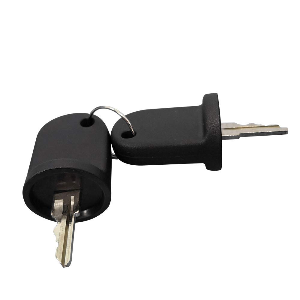 Drive-up Ignition Key Switch W/2 Keys for EZGO Electric RXV 2008-Up OEM 605637 605946 609680 (Set of 2 Keys)