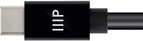 Miniatura 3 de Monoprice Cable USB 2.0 tipo C a tipo C para carga y sincronización - 6 pies - Negro, chaqueta TPE, hasta 3A60W, hasta 480 Mbps - Serie Select