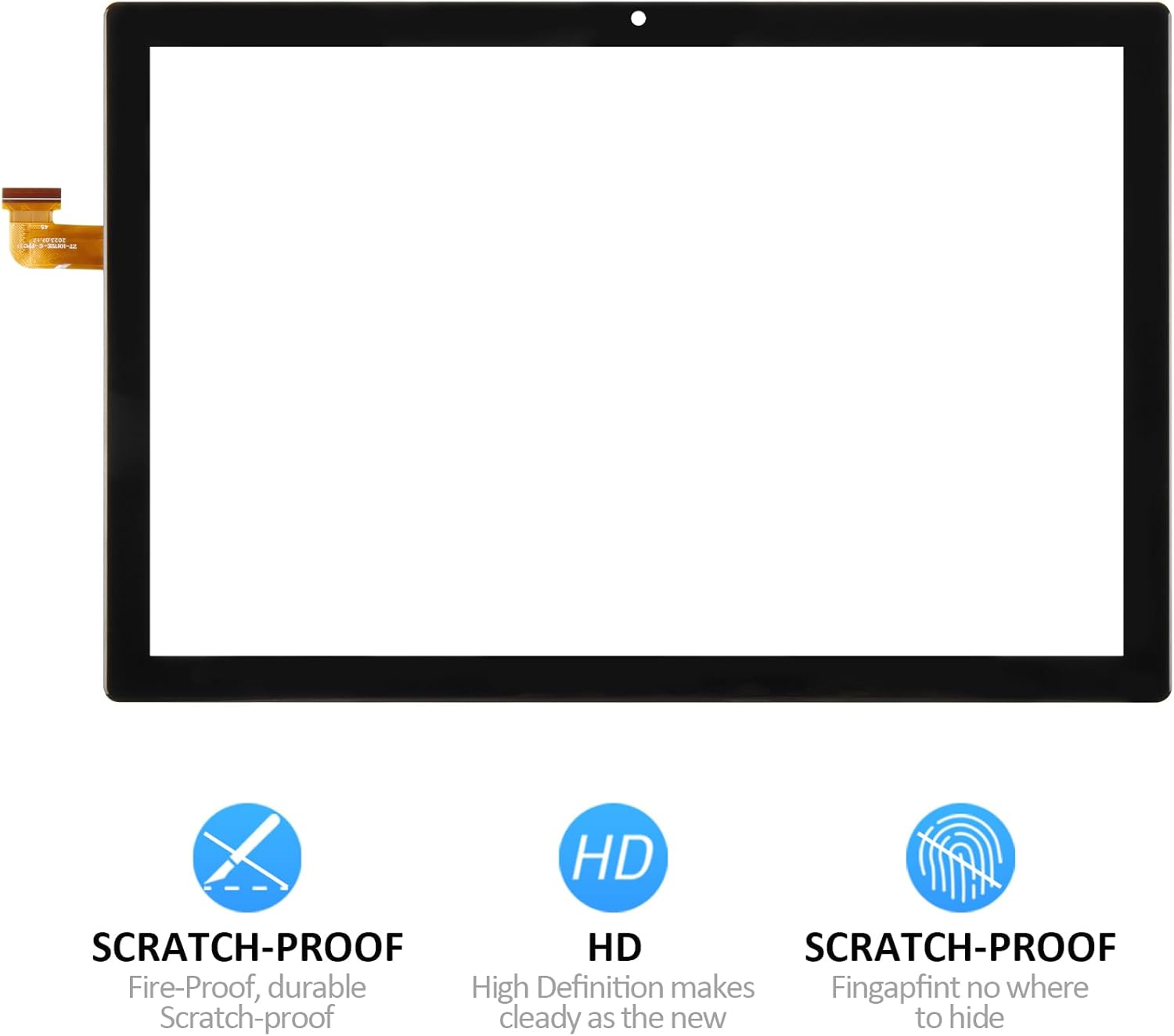 for 10.1 inch Vortex BTAB10 BTAB 10 Touch Screen Panel Digitizer Front Panel Glass kit | High Sensitivity Replacement Touchscreen