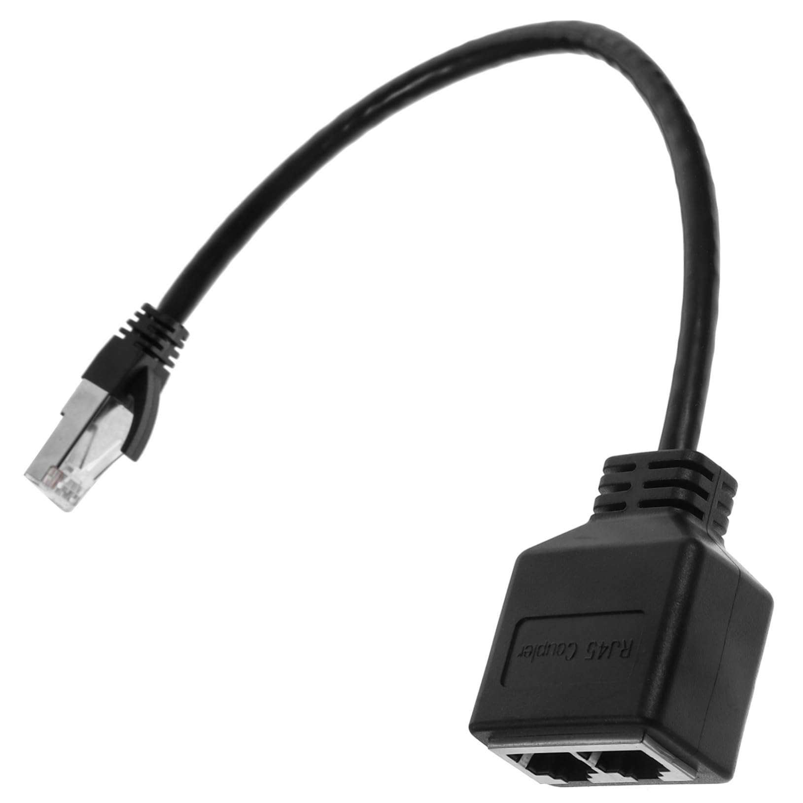 MOLUCKFU Ethernet Splitter Male to Dual Female Adapter with Easy Plug Play Installation Durable Design for Seamless Connectivity for Home