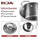 KIDAMI Kids Play Kitchen Toys Pots and Pans 13pcs Stainless Steel Mini Cookware Playset Pretend Cooking Utensils for Kids