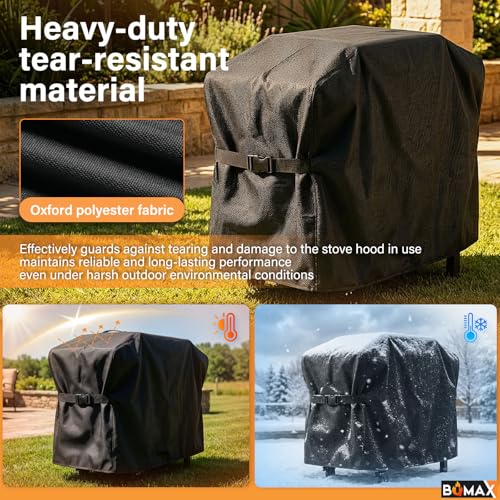Image of Griddle Cover for Blackstone 28 inch Griddle with Hood Double Shelf, 5483 Grill Cover for 1883 1785 1924 2086 2146 2147, Heavy Duty Waterproof 600D Polyester Flat Grill Griddle Cover