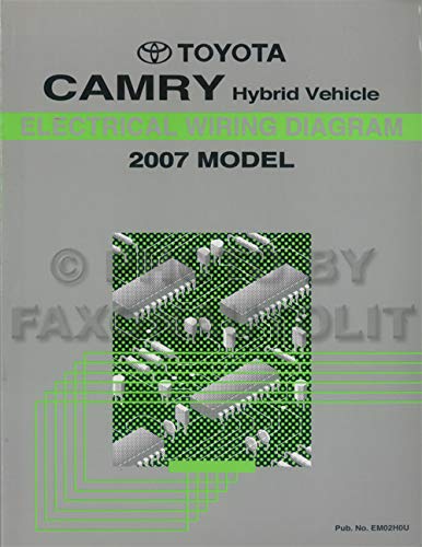 Toyota Camry Hybrid Vehicle 2007 Electrical Wiring Diagram