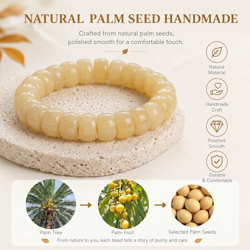 Image of Frodete Bodhi Fidget Bracelet Seed Stretch Anxiety Relief Healing Jewelry