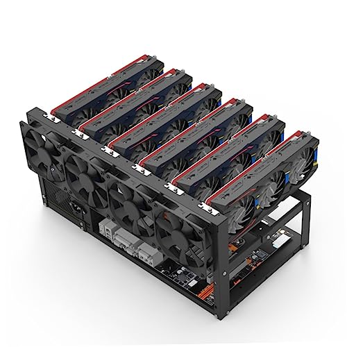 Soporte abierto para GPU para minería con estructura de acero resistente miniatura 5