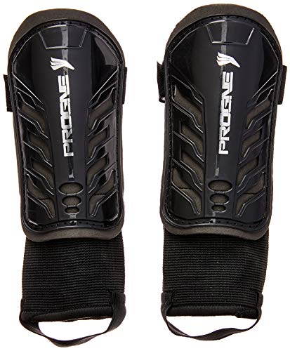 Caneleira Futebol Futsal Society Baby Com Tornozeleira - Preta - Par