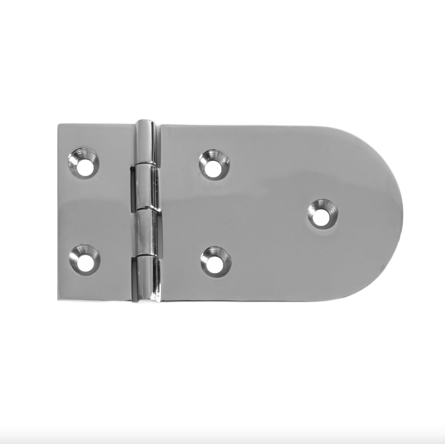 HS0097 Stainless Steel Hinges Half Round Rectangle Bracket Hinge Steel Heavy Duty Stainless Steel V4A AISI 316 Opening Angle Top - Image 2