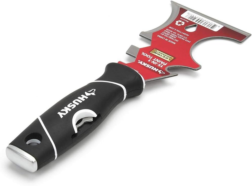 Husky Multi-tool, Carbon Steel, Rubber/Plastic Handle
