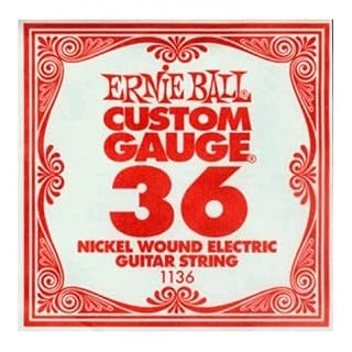Ernie Ball: 1136 Custom Gauge .036 Nickel Wound Electric Guitar String. Für E-Gitarre - Les Beatles, Paul McCartney, John Lennon, RIngo Starr, George Harrison