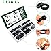 EASYEAH 170 Pcs Rubber Grommet Assortment Kit for Wiring Assorted 7 Sizes 1/4 3/8 1/2 5/8 3/4 7/8 1 Inch Round Hole, O Ring Eyelet Cable Hole Plug Set, Firewall Automotive Electrical Wire Gasket