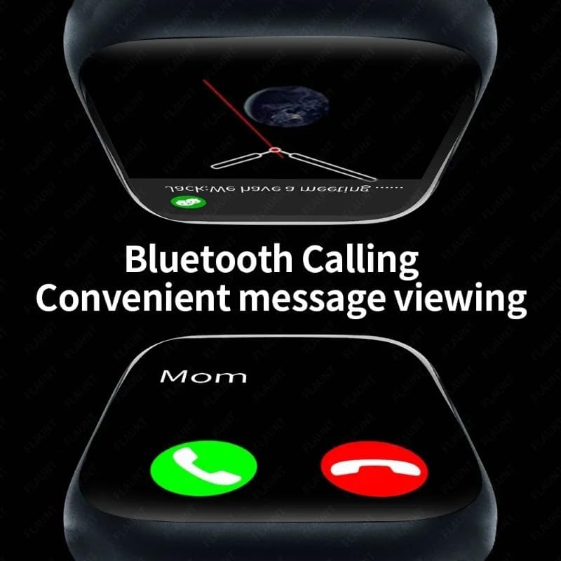 SUUNY H12 Smartwatch showing Bluetooth call and message viewing