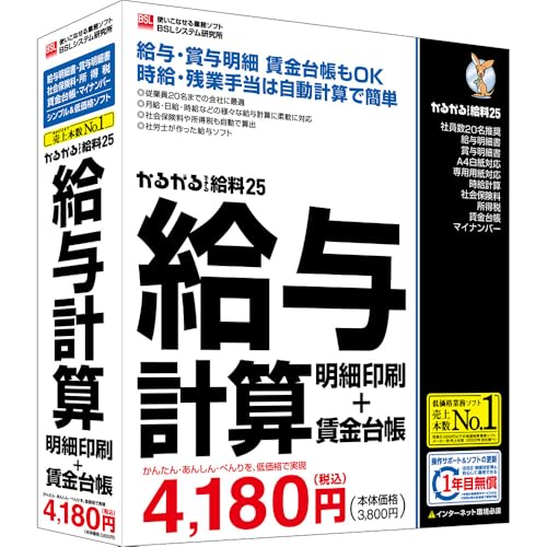 BSLシステム研究所 かるがるできる給料25