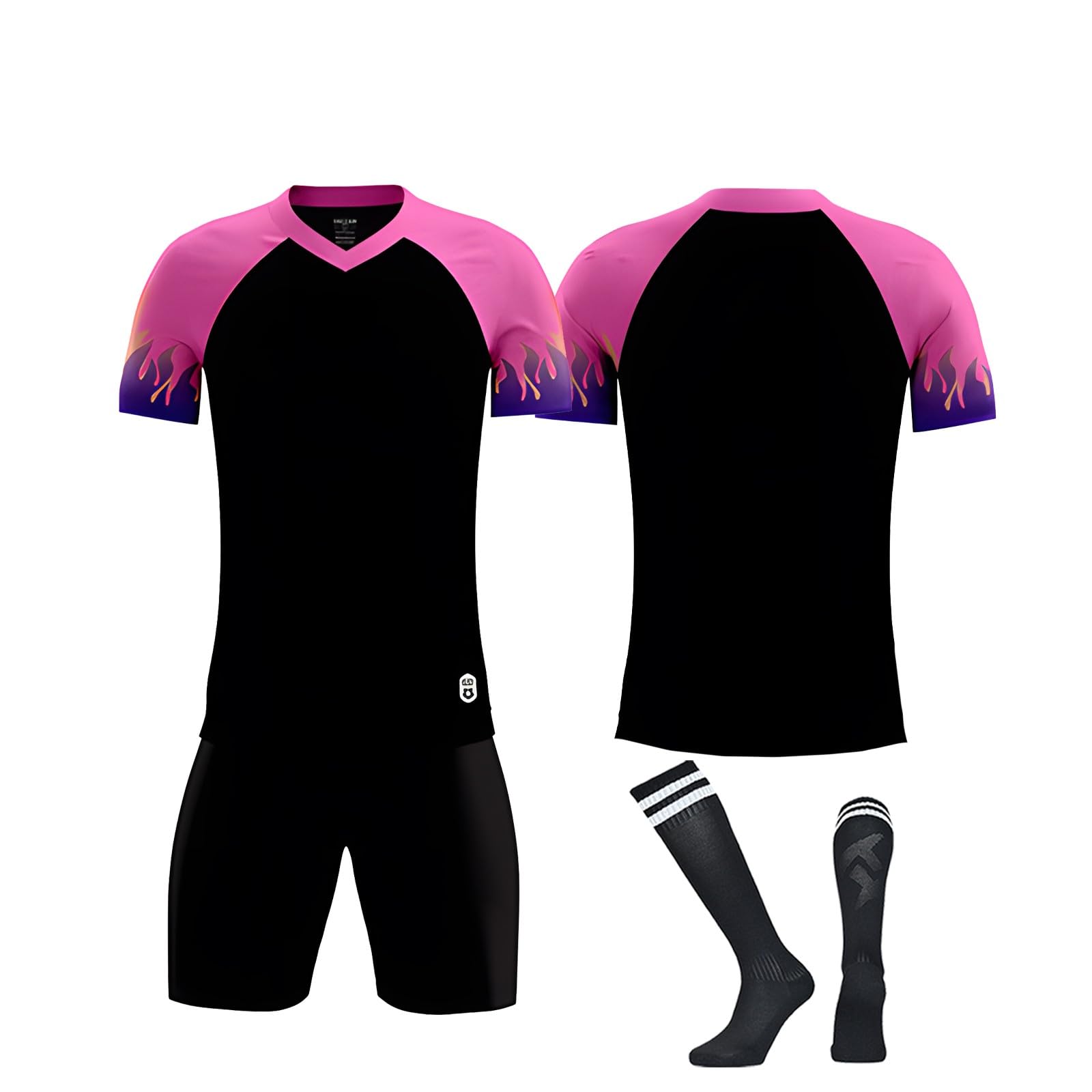 Generico Divisa da Calcio Completa Personalizzata Nome E Numero - Tessuto Tecnico Traspirante - Prezzo Speciale per Kit Squadra E Tifosi