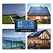 EEEkit 30A Solar Charge Controller, Solar Panel Charger Controller 12V/24V, Multi-Function Adjustable LCD Display with Dual USB Port Timer Setting PWM Auto Parameter