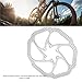 160mm Bike Disc Brake Rotor 6 Holes Stainless Steel Bicycle Disc Brake Rotor for Road Bike Mountain Bike BMX