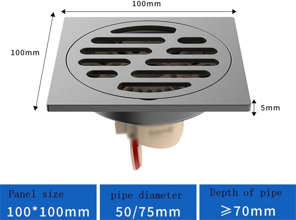 Stainless Steel Dual-Purpose Floor Drain Washing Machine Kitchen and Bathroom