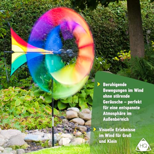 Molinillo de viento giratorio multicolor HQ Mini Duette de 42 cm 4