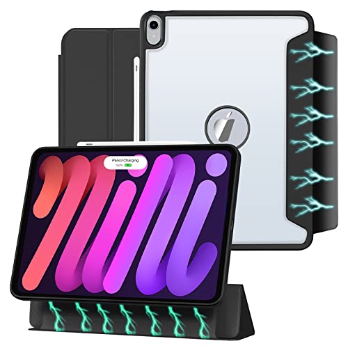Case For Ipad Mini 6 2021 6Th Gen(8.3 Inch) - 2 In 1 Detachable Magnetic Case,Anti-Fingerprint Frosted Case And Washable Leather Cover Smart Folio(Black) #TOP11